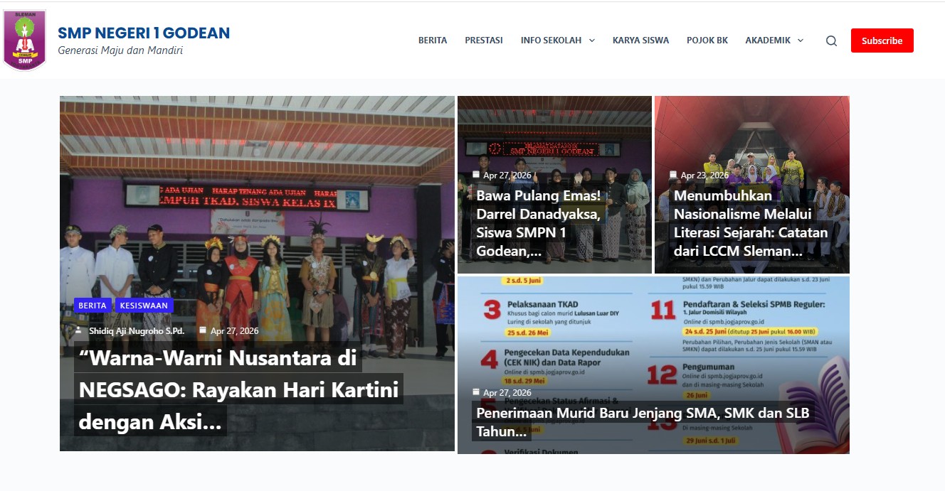 Info SPMB SMPN 1 Godean
